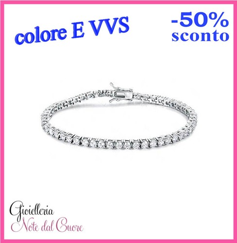 Bracciale tennis oro bianco - bracciale,