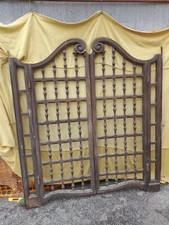 CANCELLO IN ROVERE 2 ANTE A ROCCHETTO - APERTURA TIPO SALOON - FINE '800 EMILIA