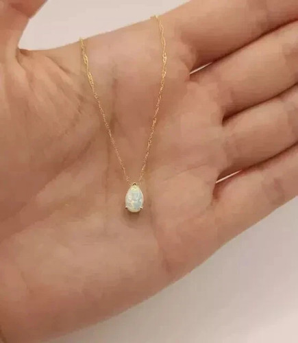 Collana con ciondolo opale - , di
