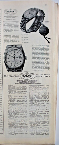 Pubblicità 1953 orologio - pubblicità, 10/1953