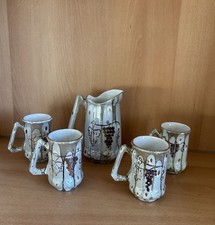 Set Brocca E Quattro Bicchieri