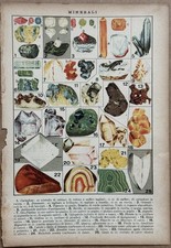 I MINERALI - Stampa originale