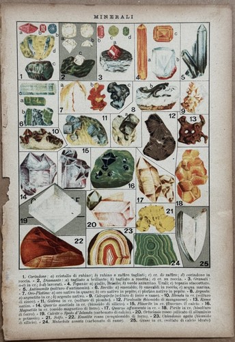 Minerali stampa originale - -,