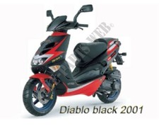ADESIVI ORIGINALI APRILIA GENUINE DECAL SR 50 SR 50 DIABLO BLACK 2001 8267406