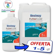 Bestway pH + Più → 1 / 5 Lt - Incrementa Mantiene il Valore pH Acqua Piscina
