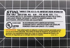 Stihl MS 440 Chainsaw