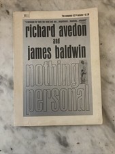 Richard Avedon and James Baldwin Nothing Personal 1965 softcover