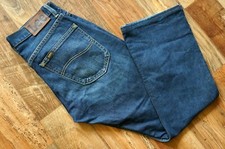 Jeans uomo LEE FREEBURN gamba dritta bottoni blu mosca W29 L27