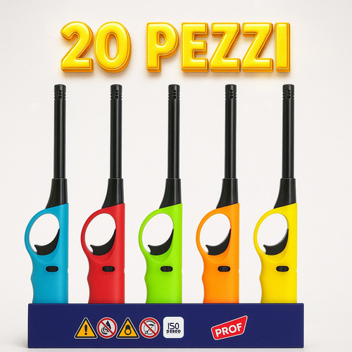 Accendini gas fiamma - lunga, 20