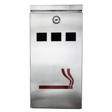Furnished outdoor ashtray - furnished,