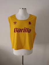 MATCH WORN Fratino Barilla Maglia Vintage Originale AS ROMA Adidas 91/92 Shirt 