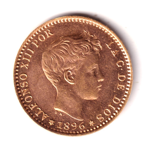 España pesetas oro 1896 - espaÑa,