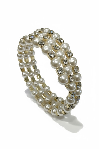Bracciale donna perle bianche - perle,
