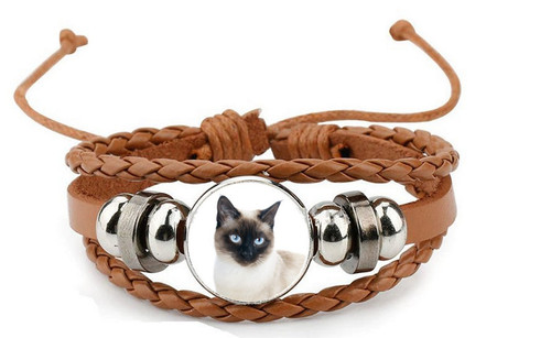 Siamese cat pet brown - siamese, leather