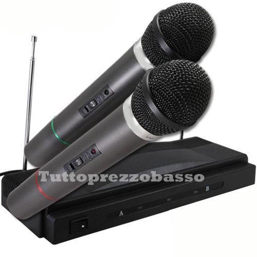 Microfoni wireless coppia