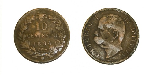 Moneta centesimi 1894 - moneta, 10