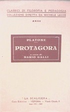 PROTAGORA Platone A cura di