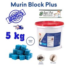 Vebi MURIN BLOCK PLUS 5 kg Veleno Topicida Topi e Ratti