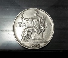 Italy 1922-R Lire AU/UNC