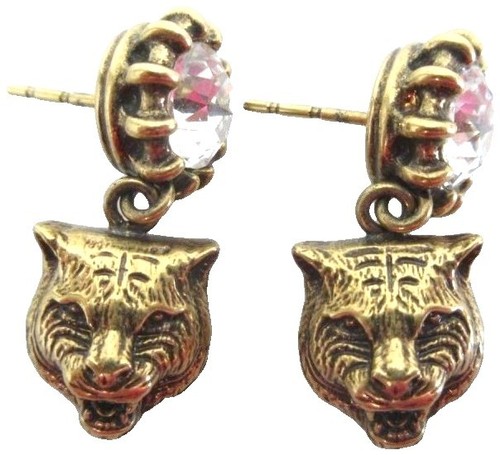 Orecchini gucci tigre testa - tigre, di