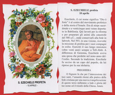 SANTINO S. EZECHIELE PROFETA  SANTO DEL GIORNO 10°APRILE CON PREGHIERA