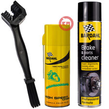 KIT MANUTENZIONE CATENA MOTO STRADA BARDAHL GRASSO HIGH SPEED PULITORE SPAZZOLA