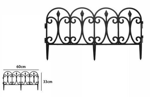 Staccionata plastica nero - plastica,