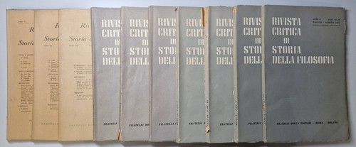 Rivista critica storia - critica, di