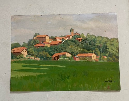 Paesaggio con case - con,