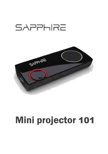 Sapphire mini projector - mini,