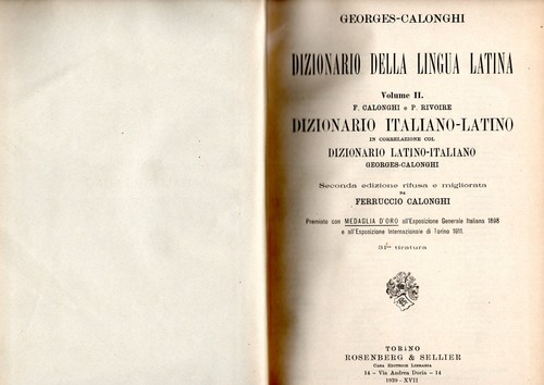 Dizionario italiano latino - dizionario,