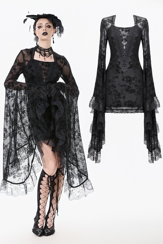 Abito corto donna nero gotico