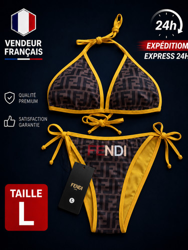 Bikini fendi roma monogramme - bikini,