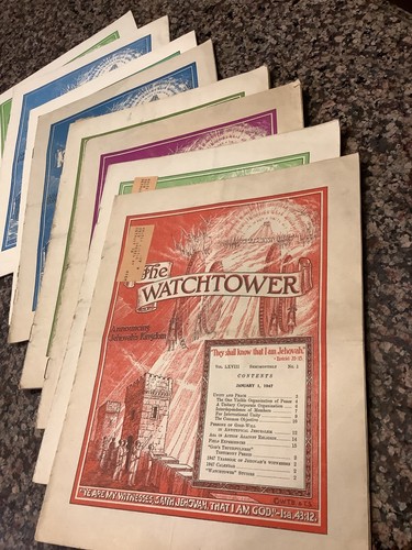 Watchtower magazines years - watchtower, magazines,