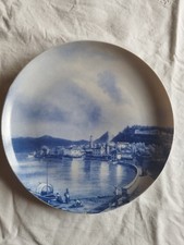 Piatto da collezione Limoges Atelier De La Roche Decoro Paesaggio Marino 20 Cm.