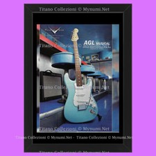 Anni ' 00  * Pubblicità Originale "Fender, Chitarra Azzurra, AGL Musical" Cornic