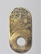 Fregio stemma per manubrio bici inglese di pregio THE CYCLE-SINCER