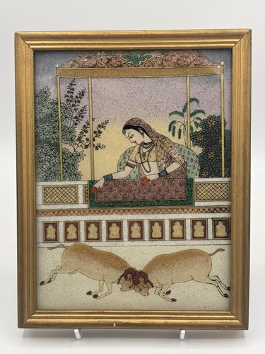 Quadro mughal dipinto mano - quadro, a