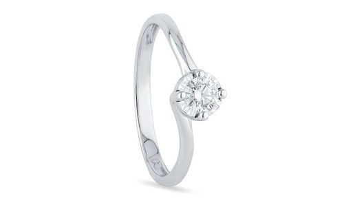 Anello bliss solitario oro - anello,
