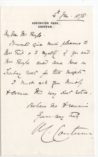 Lettera firmata archibald - lettera,