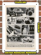 Metal Sign - 1962 Renault R-8