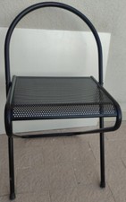 SEDIA IN FERRO COLORE NERO X SCRIVANIA DA CAMERA SALOTTO PIZZERIA MOLTO COMODA