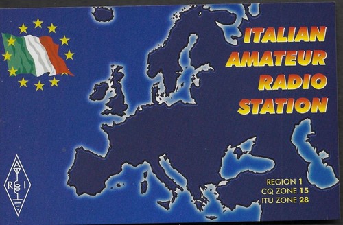 Qsl card is0cws - qsl, "is0cws,ferrari