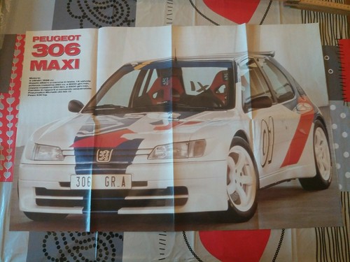 Poster vintage rally peugeot - poster,