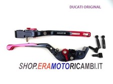 COPPIA LEVE REGOLABILI ANTIROTTURA IN ERGAL ORIGINAL DUCATI 1198 Superbike 2010