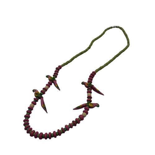 Collana perline legno - di, in
