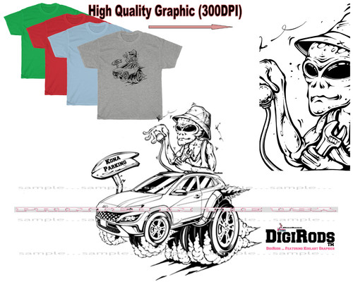Maglietta digirods alien - alien, et