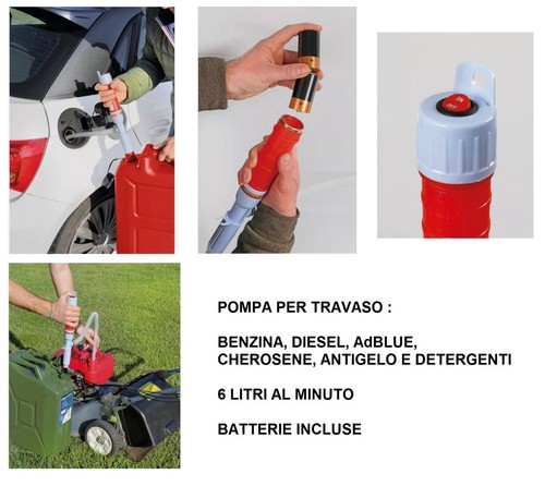 Pompa travaso liquidi 12v - liquidi,
