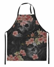 Grembiule teschio tela stampata Liquorbrand marca Sakura taglia unica