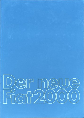 Fiat 132 2000 depliant